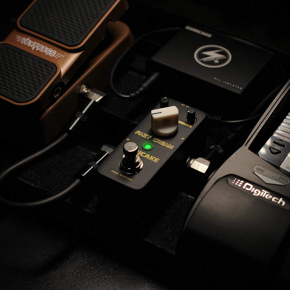 SONICAKE Fazy - Pedal de efecto de guitarra con efecto de fuzz, color crema