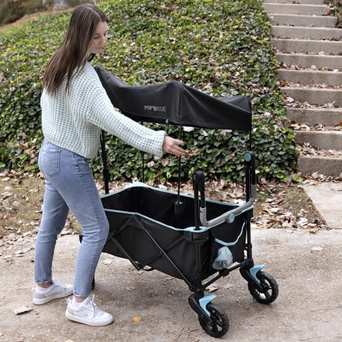 Cochecito Transportador Summer by Ingenuity Negro Verde Azulado con Techo para Bebés