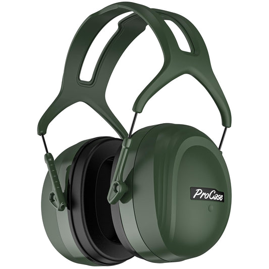 Auriculares ProCase Verde Cancelación de Ruido Earmuff SNR 37dB Orejera Insonorizada para Adultos
