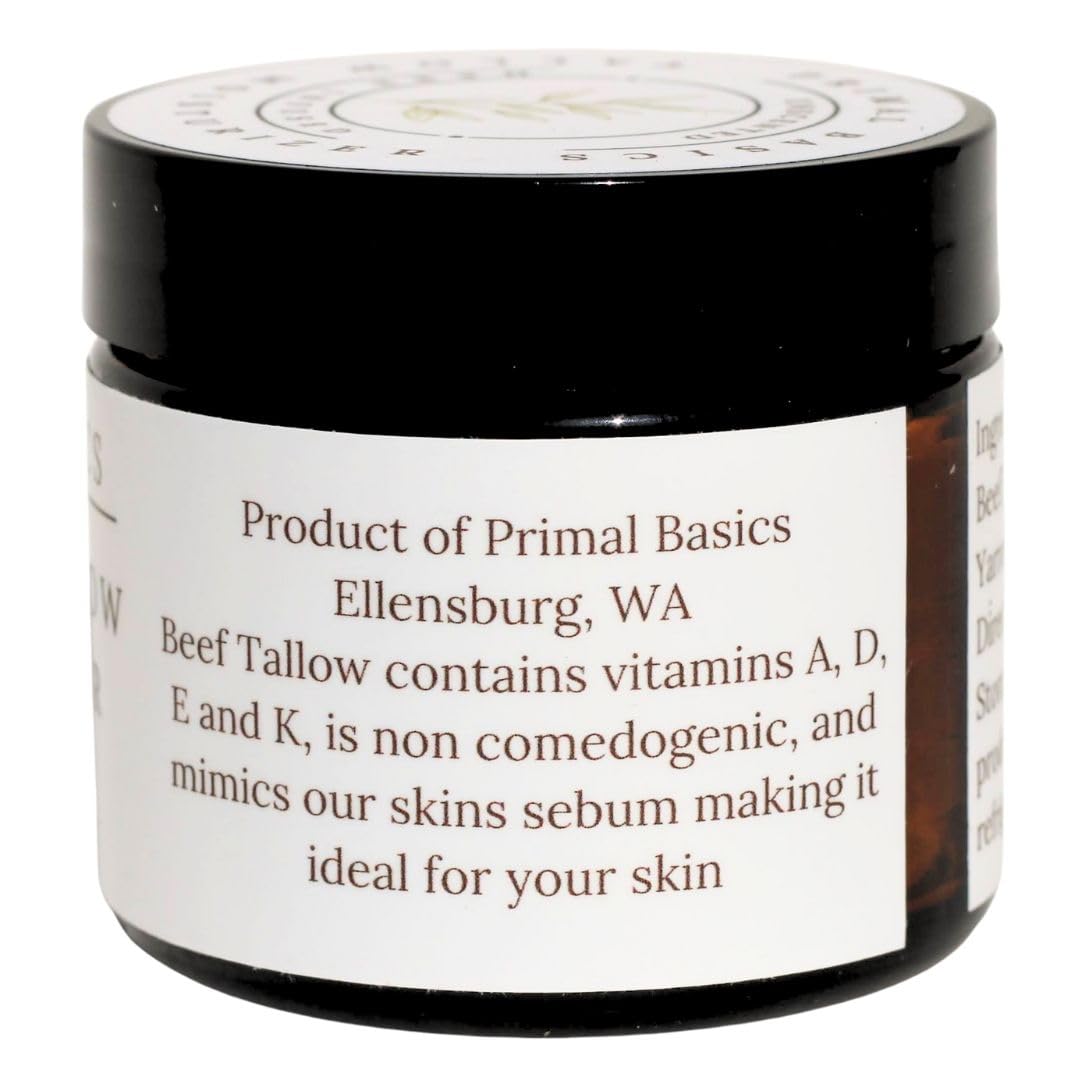 Bálsamo corporal/humectante de sebo de res con vainilla batida, 100% alimentado con pasto, terminado con pasto, para rostro, cuerpo, piel grasa, seca y sensible. Contiene vitaminas A, D, E y K.