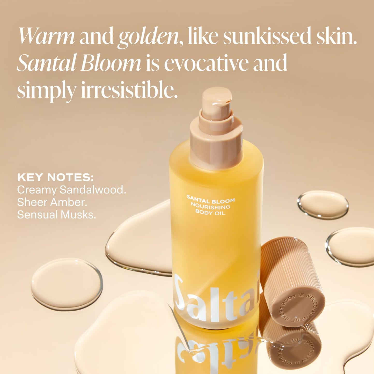 Saltair- - Aceite corporal Santal Bloom - Hidratante corporal nutritivo