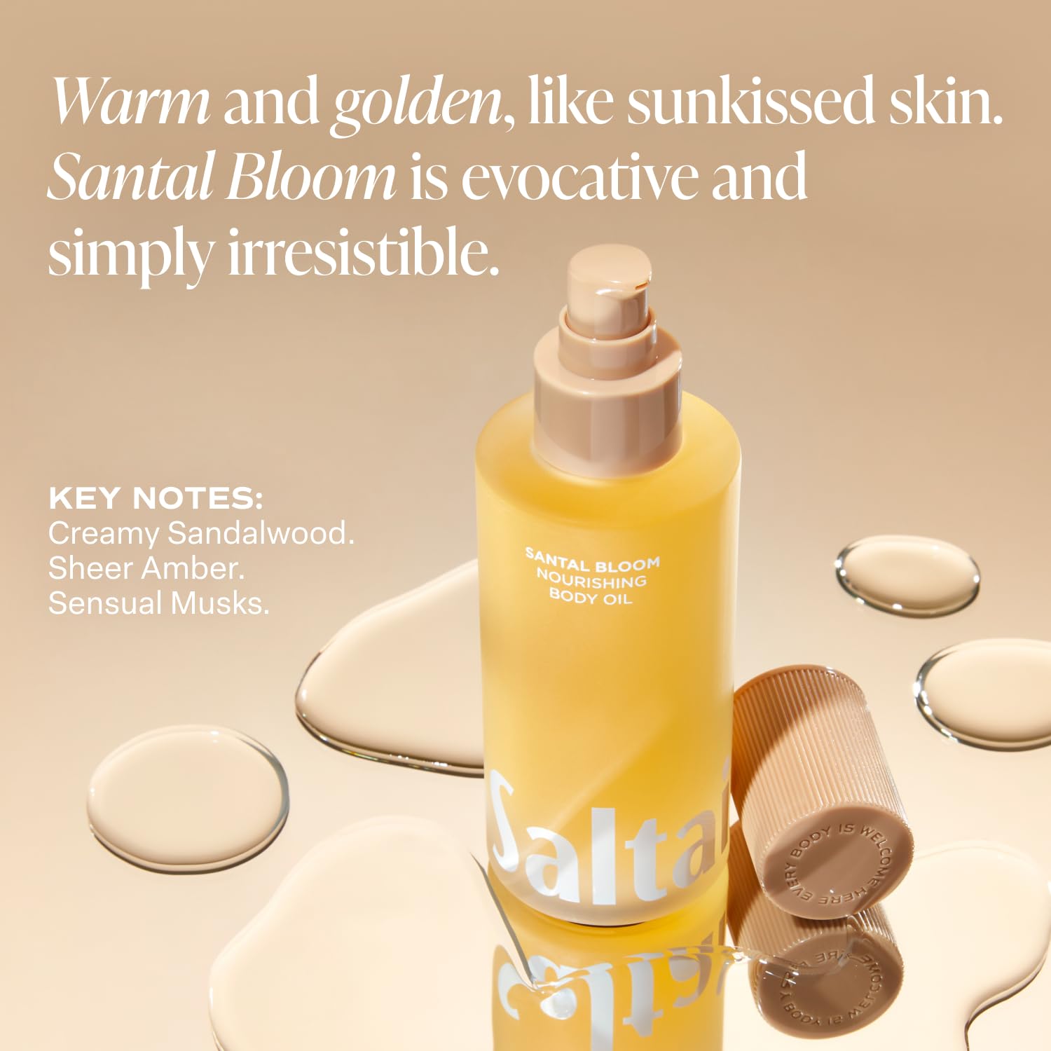 Saltair- - Aceite corporal Santal Bloom - Hidratante corporal nutritivo