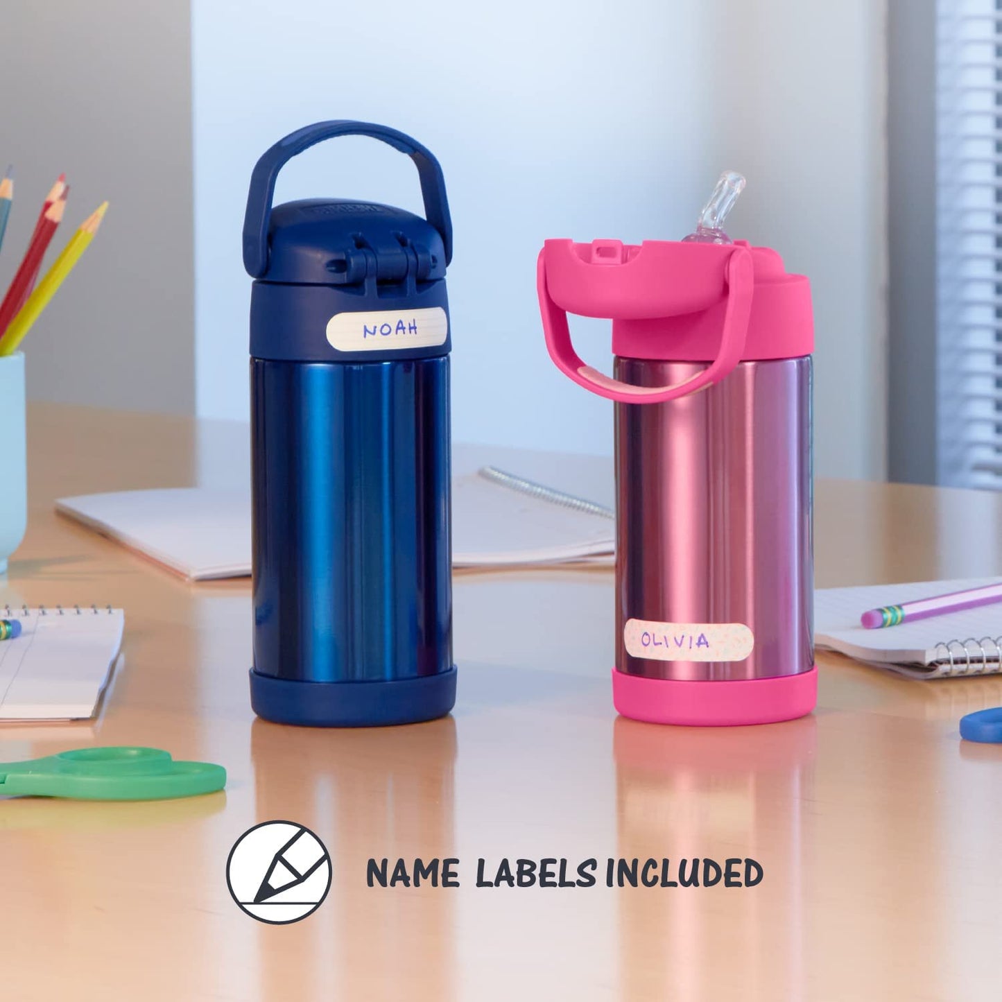 Botella Térmica Thermos Funtainer Acero Inoxidable Baby Shark para Niños