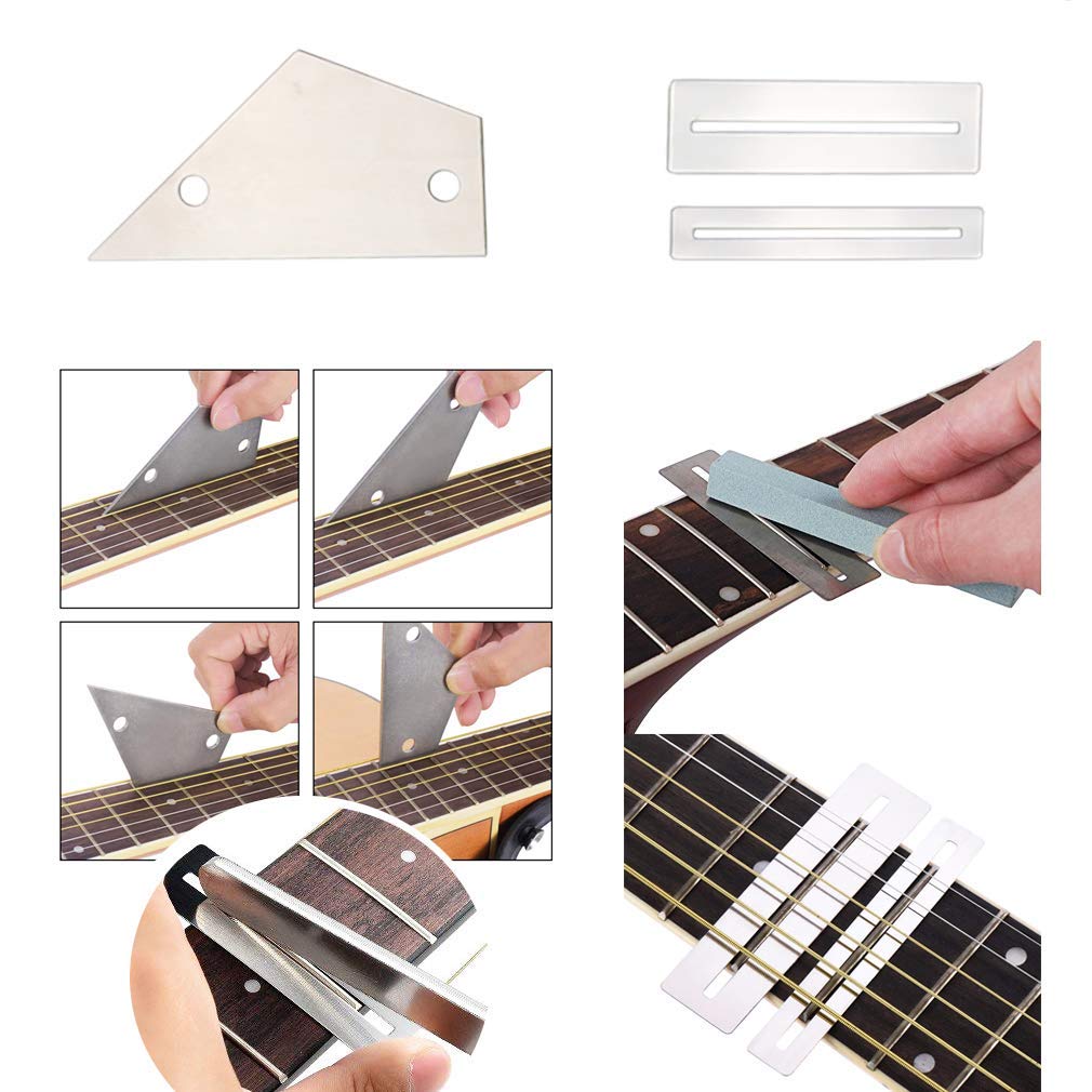 Kit de Mantenimiento TIMESETL Negro con Juego de Llaves Hexagonales para Guitarra