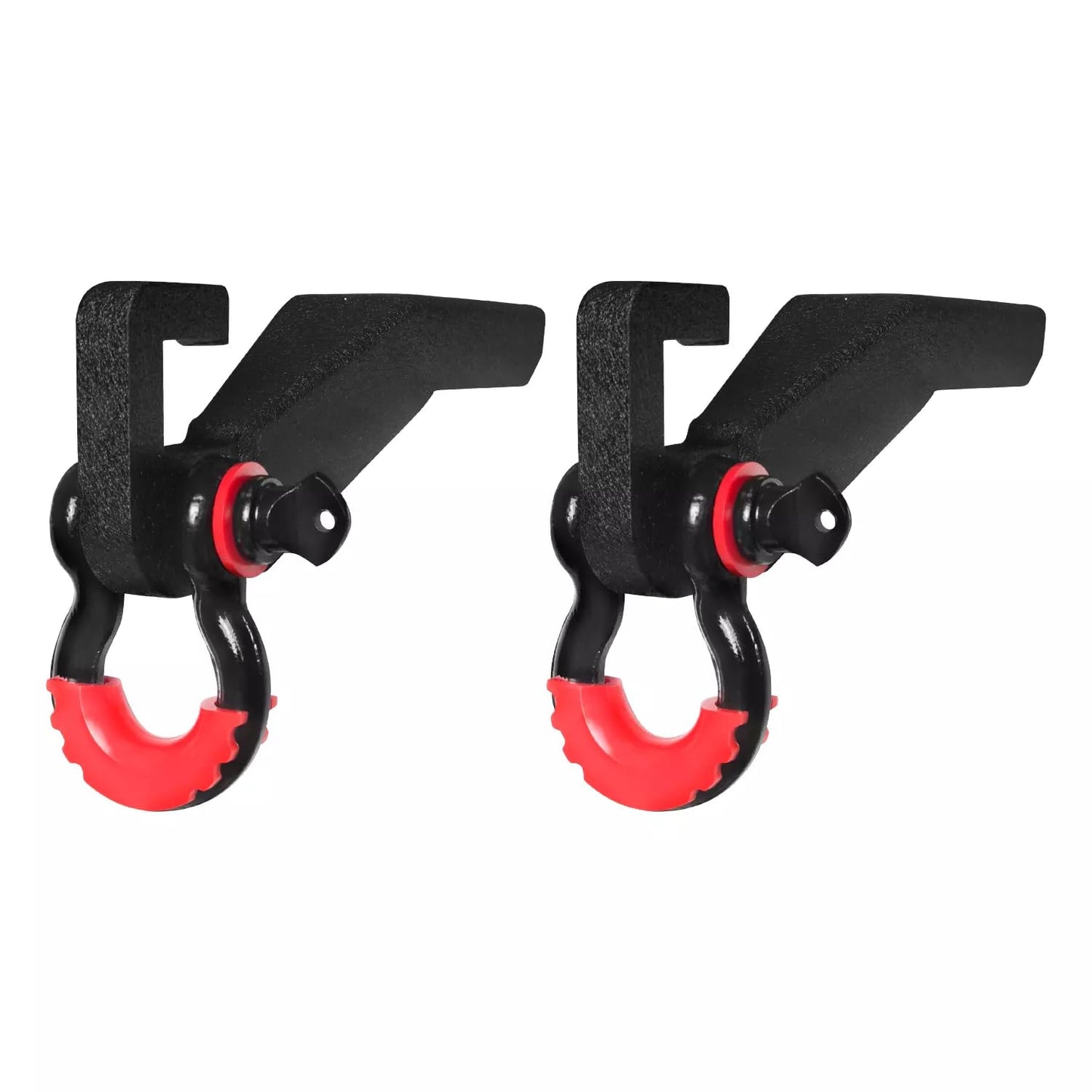 LUYWTE - Soporte de montaje de gancho de remolque delantero de acero y anillos en D para Ford F150 2009-2022, soporte de gancho de remolque de repuesto