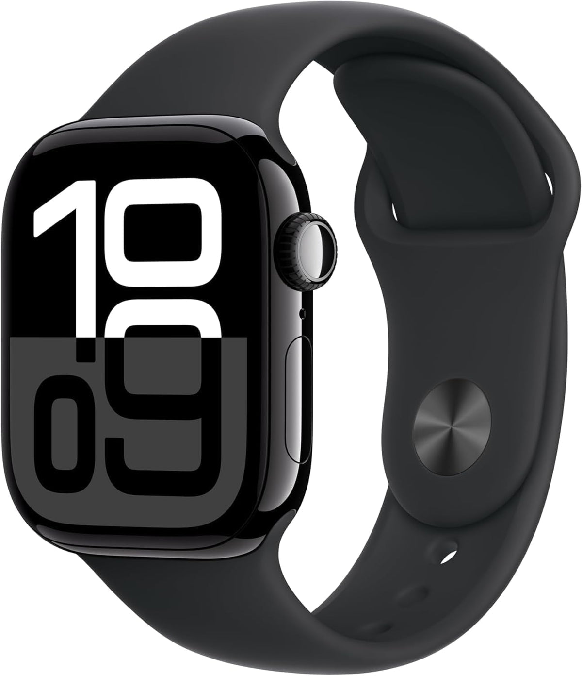 Reloj Inteligente Apple Watch Series 10 Negro Espacial con Correa Deportiva Negra Reacondicionado Premium