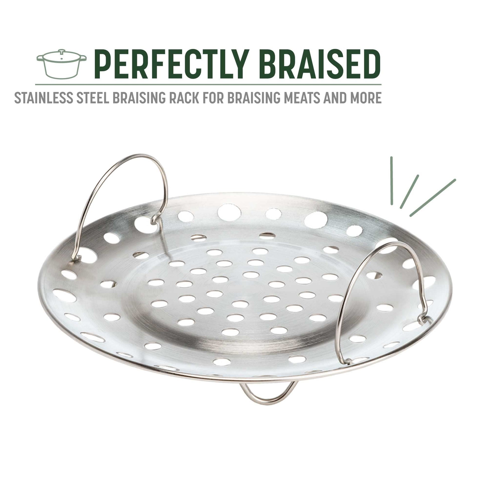 Goodful - Olla todo en uno, antiadherente de revestimiento múltiple, horno holandés fundido de alto rendimiento con tapa a juego, estante para asar y volteador, hecha sin PFOA, utensilios de cocina