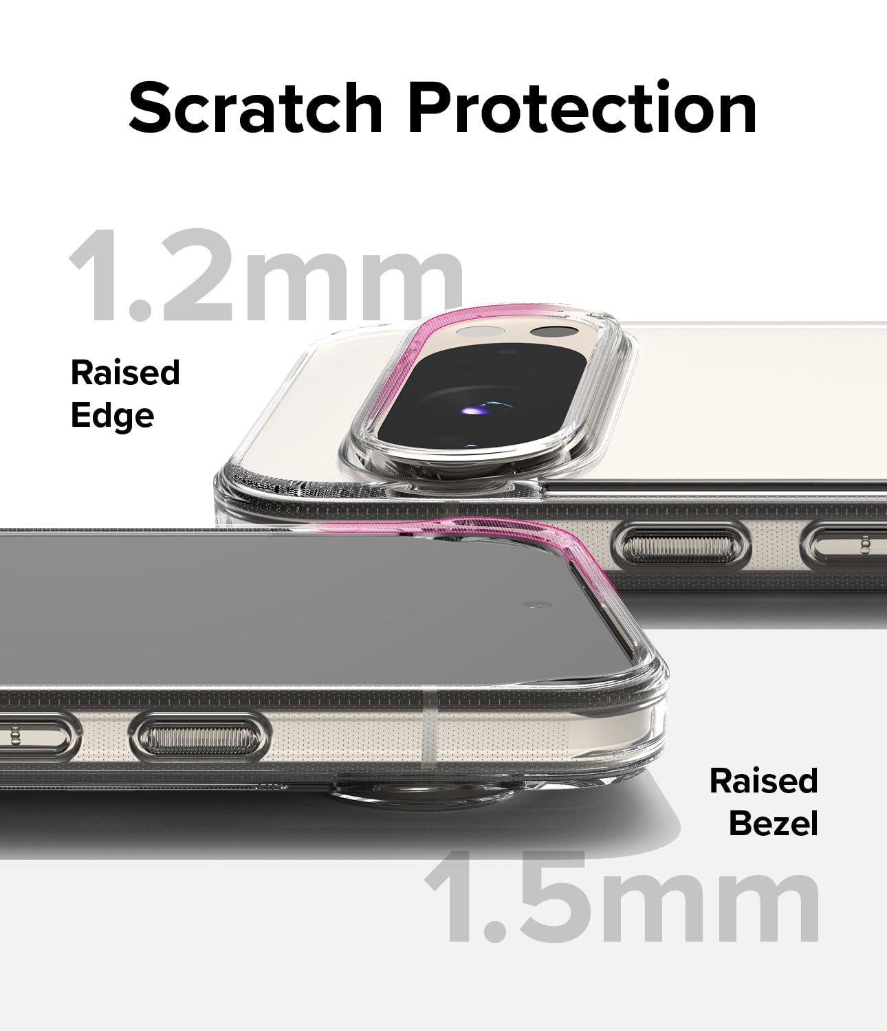 Funda Ringke Fusion Transparente para Google Pixel 9 Pro XL con Agujeros para Cuerda