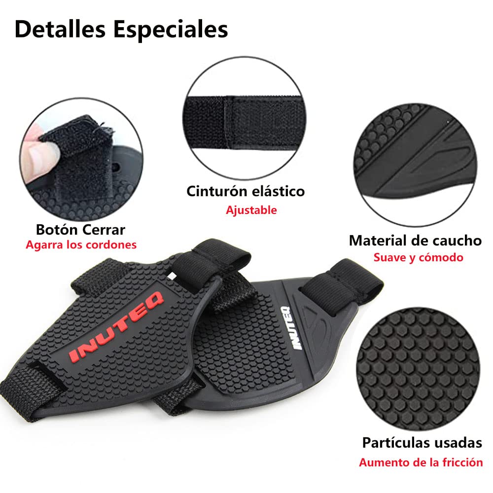 Protector de Botas para Motocicleta Antideslizante de Silicona Rojo