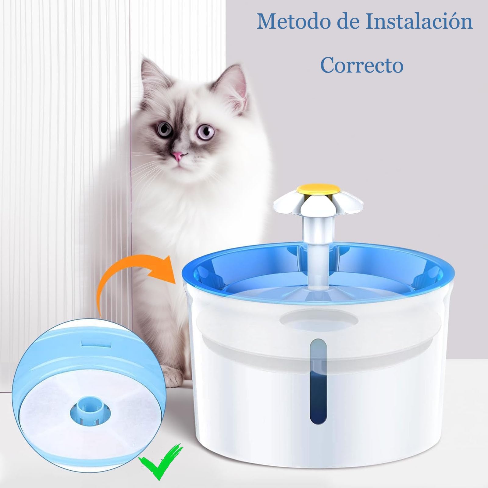 JMKleptobiosis Filtros para Fuente de Gatos,12 Piezas Filtros para Bebederos para Gatos, Ideal para Gatos y Perros de Filtros de Repuesto para Bebederos