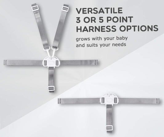 Minnebaby High Chair Straps, Replacement 5 Point Harness Straps for High Chair