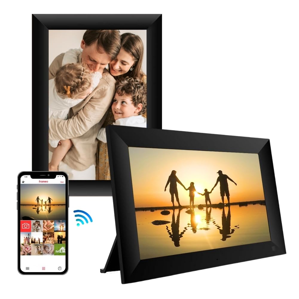 Marco de Fotos Digital Ultimaxx 10.1 Pulgadas Inteligente con Memoria 64 GB y Soporte de Pared
