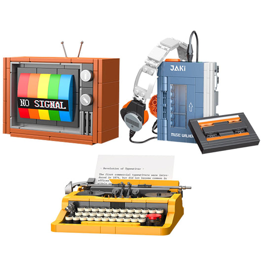 Brihappen - Kit de construcción de televisión Walkman para máquina de escribir