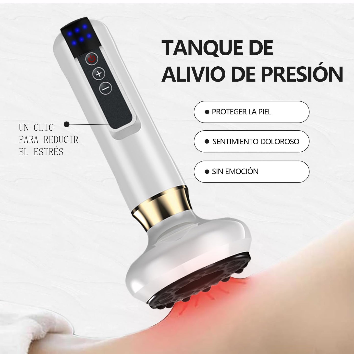 UOUOU Bluile Cellulite Massager,Masajeador anticelulitico, Dexvon Masajeador Anticelulitico, 12 niveles de succión ajustables con for Cintura, Brazos y Piernas y Brazos aliviar la fatiga y la piel