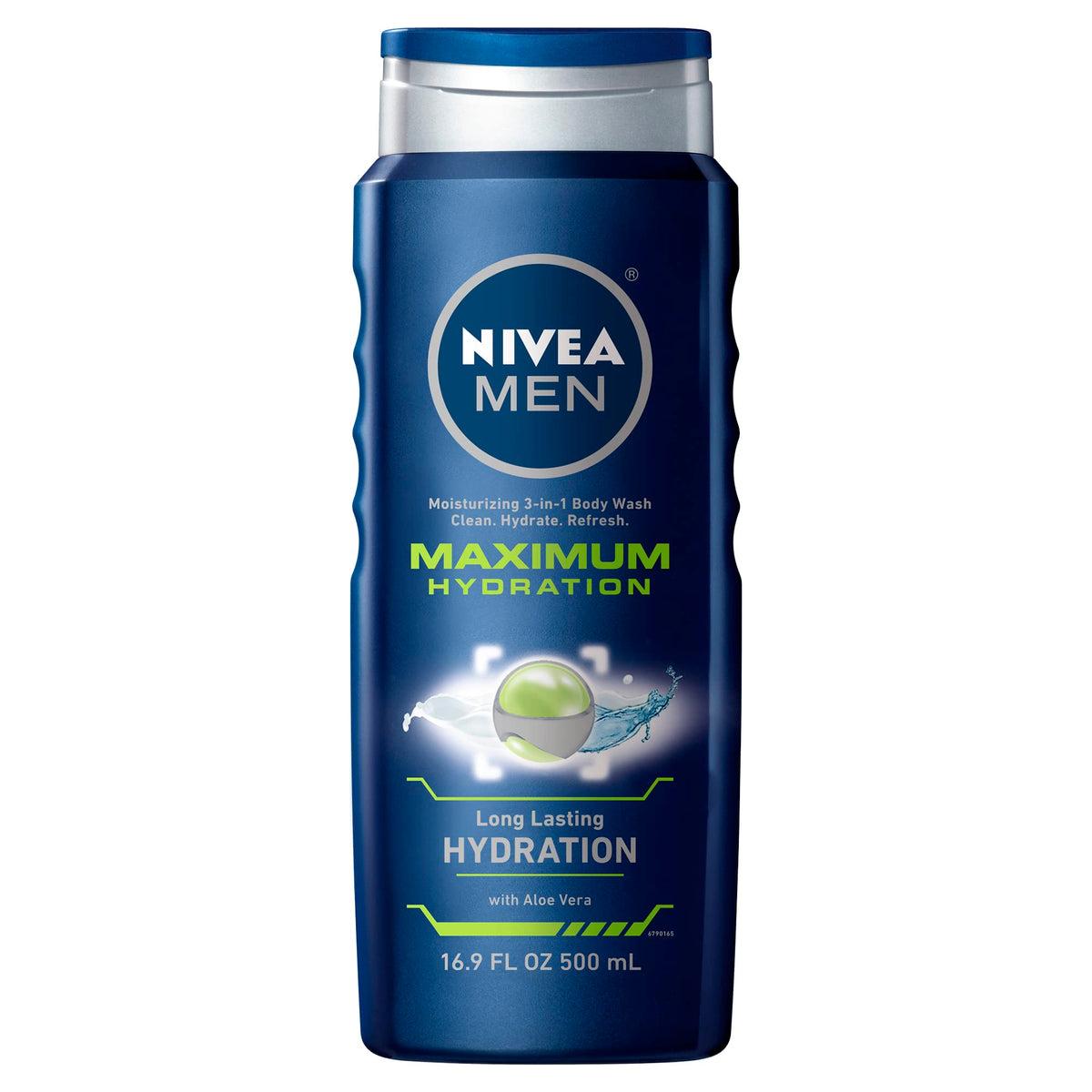 NIVEA MEN Jabón Líquido Corporal 3 en 1 Originals (500 ml) jabón Antibacterial para Cuerpo, Rostro y Cabello