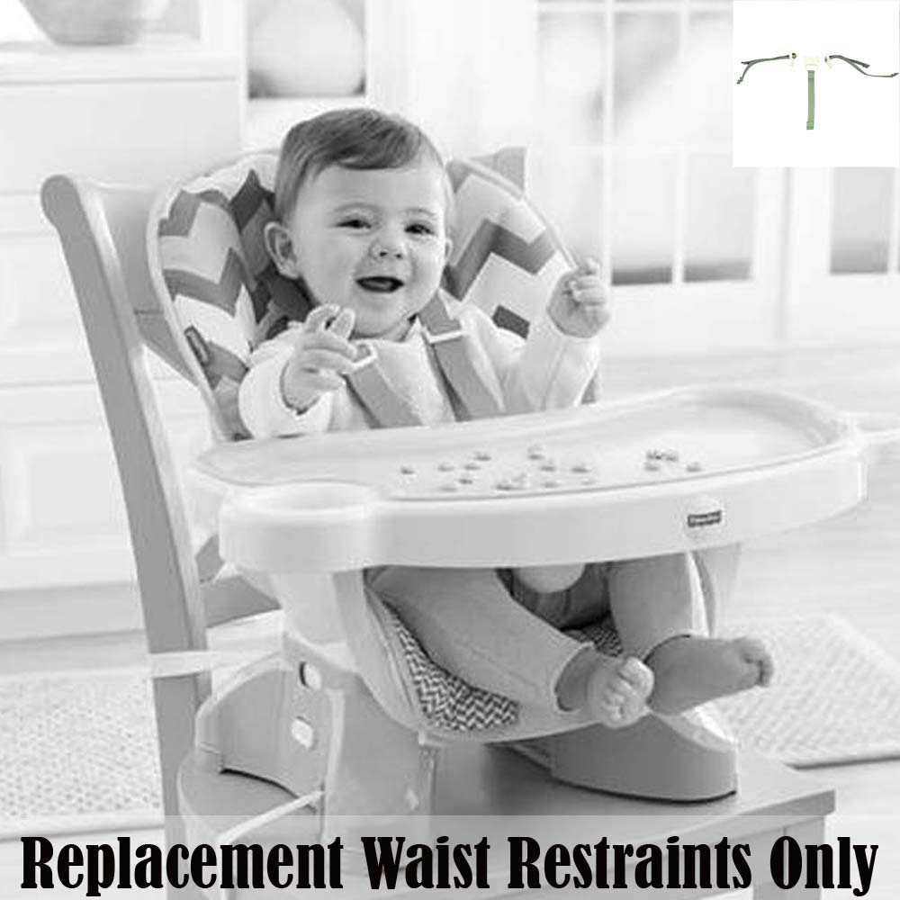 (DLG99 GRAY SS STRAPS) - Fisher Price Space Saver High Chair Replacement (DLG99 grey SPACE SAVER STRAPS)