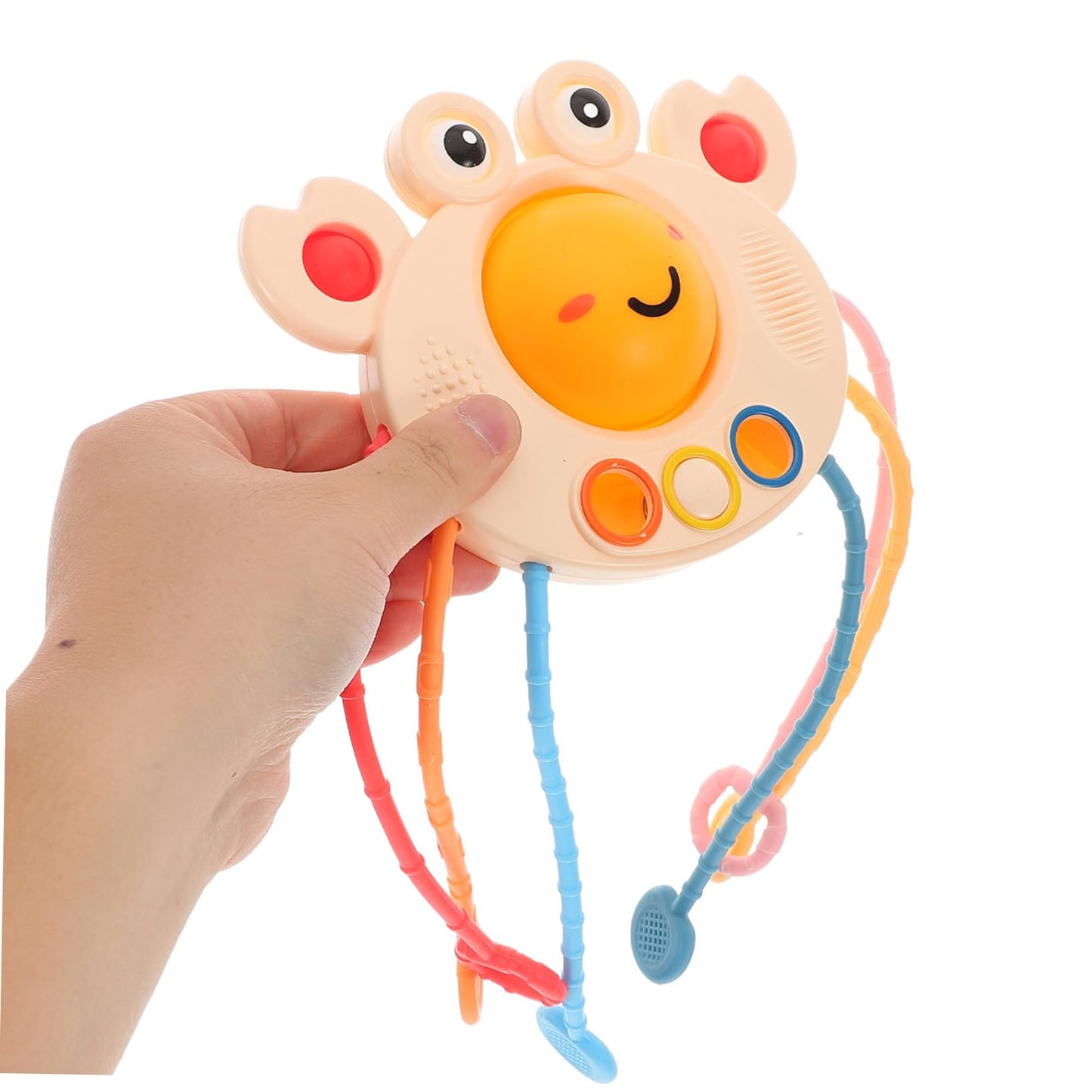 Juguete Sensorial Wakauto Cangrejo Montessori para Bebés Desarrollo de Habilidades y Coordinación Mano