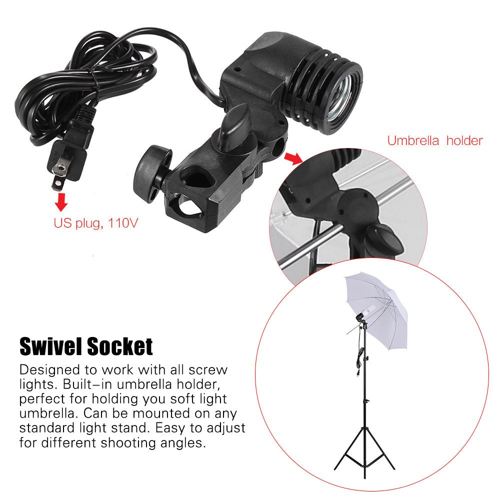Photography Kit 1.8 * 2.7m Camara para Grabar Videos de Verde Blanco Negro 3pcs en Forma de Pez 1pc 60cm 5in1 Reflector de Fotografía 2pcs 33 Pulgadas Paraguas de Luz Blanca Suave fotografia