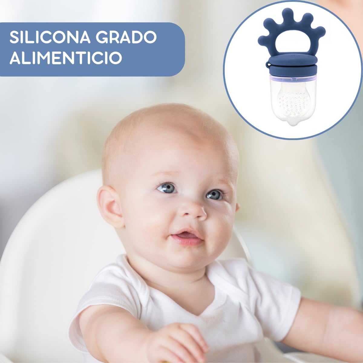 Chupones Alimentadores Seviete Verde con Molde para Paletas y Fundas para Bebés