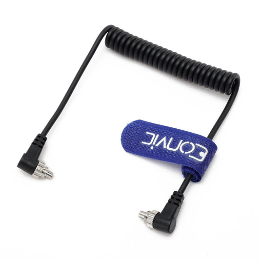 Eonvic - Cable de sincronización flash de PC a PC para cámara Canon EOS 50D/Mark II/EOS 40D Nikon D850/D100/D700/D3X/D3S