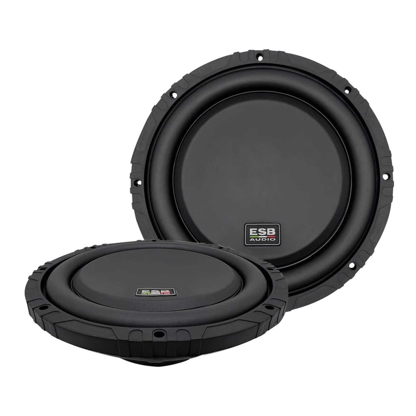 ESB Audio ESB 1.10SD 10''/250 mm 4+4 Ohm Subwoofer poco profundo: diseño ultracompacto, potente salida de graves, ingeniería de borde cortado, manejo de alta potencia | optimizado para cajas selladas