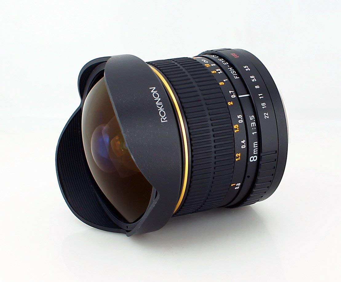 Rokinon FE8M-N 8mm F3.5 Fisheye Lens for Nikon (Black)