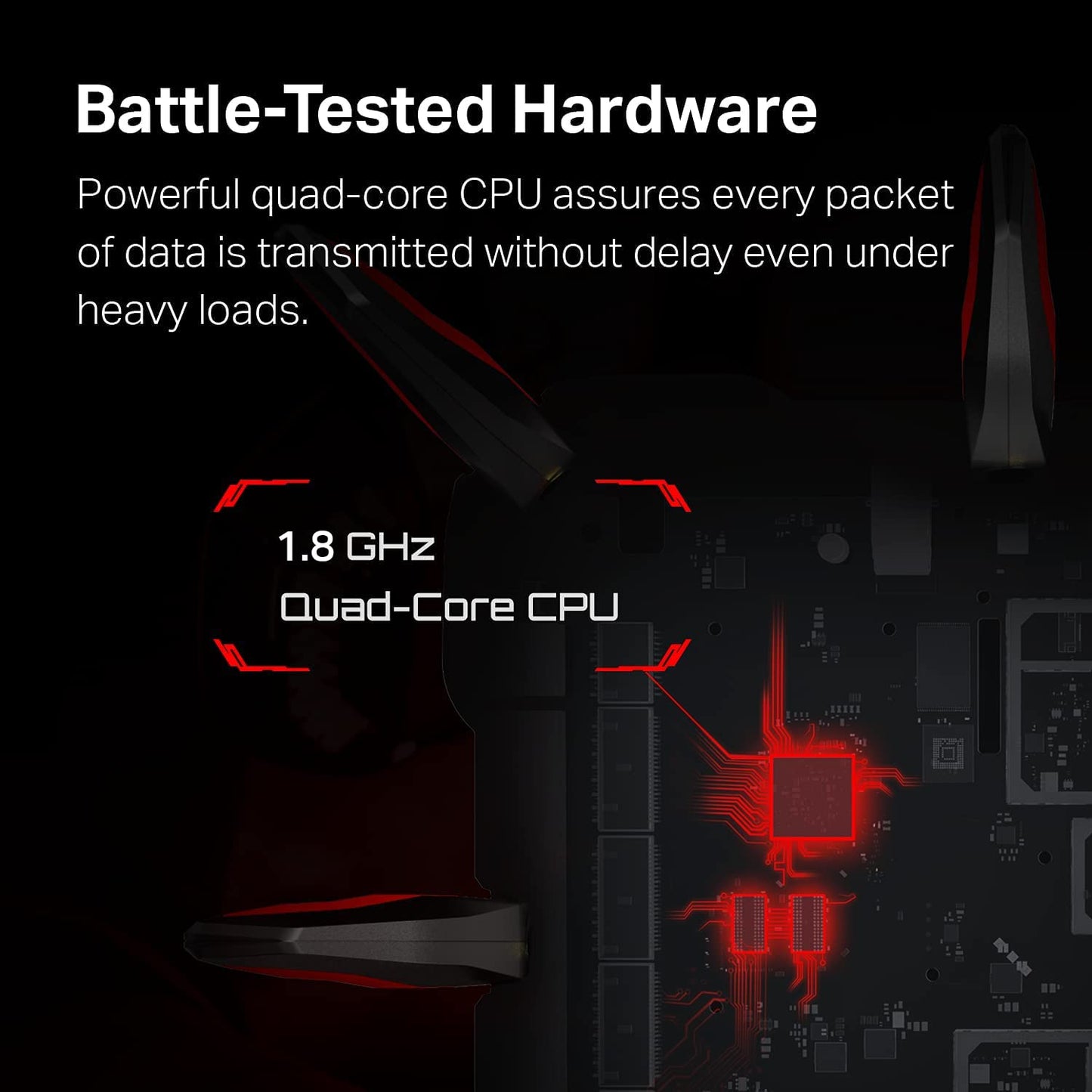 TP-Link AX11000 - Enrutador inalámbrico Gigabit de triple banda para juegos (Archer AX11000) - Enrutador inalámbrico Gigabit de 12 transmisiones, CPU de cuatro núcleos de 1.8 GHz, puerto de 2.5 G, 8 puertos LAN Gigabit, MU-MIMO