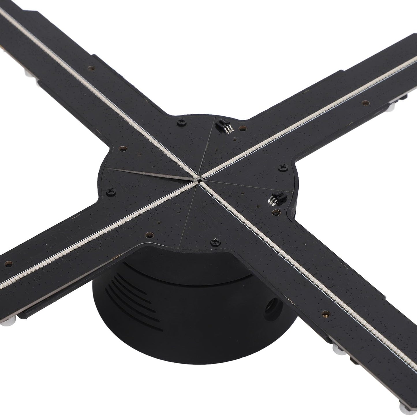 ASHATA Ventilador de Holograma 3D, Ventilador Holográfico LED HD, Máquina de Publicidad de Holograma de 19,69 Pulgadas con 586 LED 1800x586P, Pantalla Holográfica para Tiendas (US)