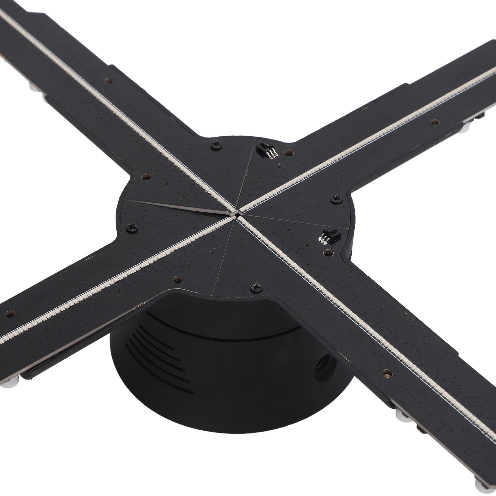 ASHATA Ventilador de Holograma 3D, Ventilador Holográfico LED HD, Máquina de Publicidad de Holograma de 19,69 Pulgadas con 586 LED 1800x586P, Pantalla Holográfica para Tiendas (US)