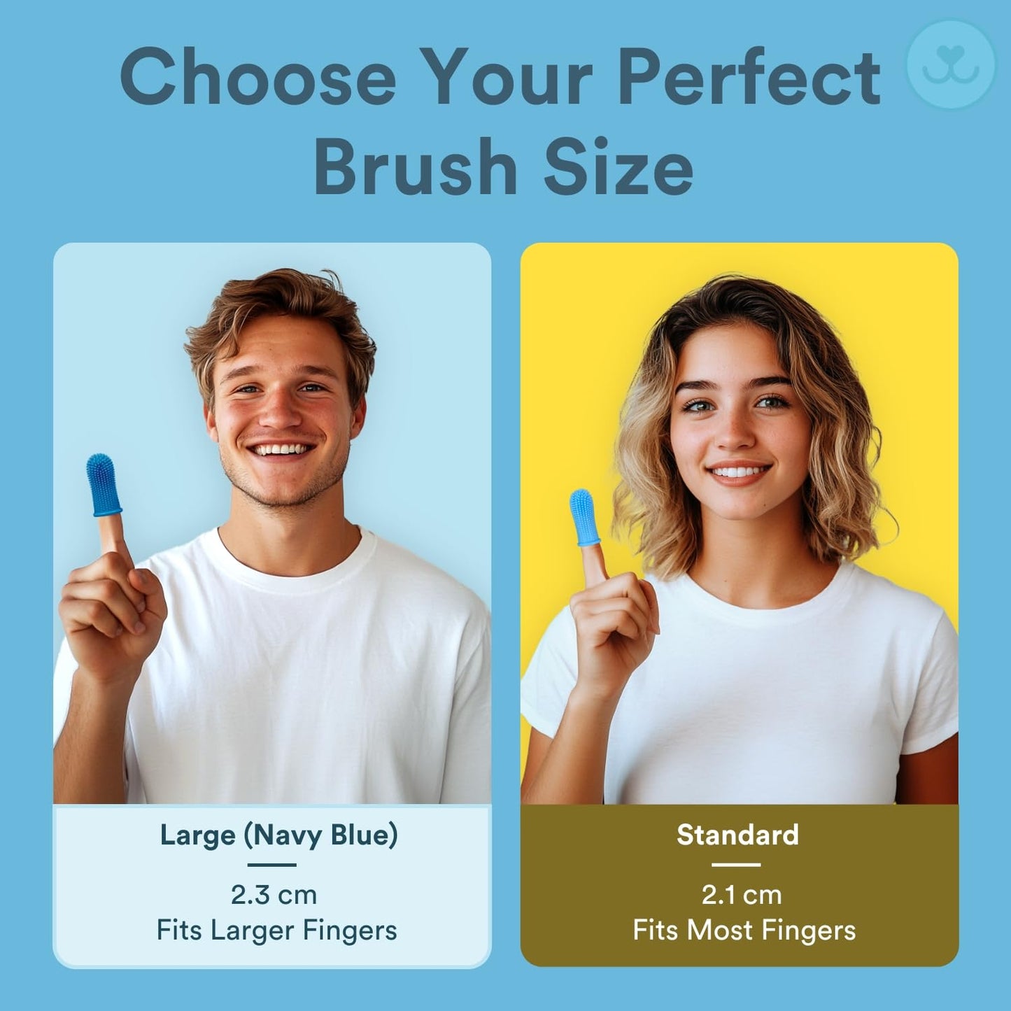 Cepillo de Dientes para Perros Toofers 360º Multicolor Diseño Ergonómico Juego de 4 Unidades