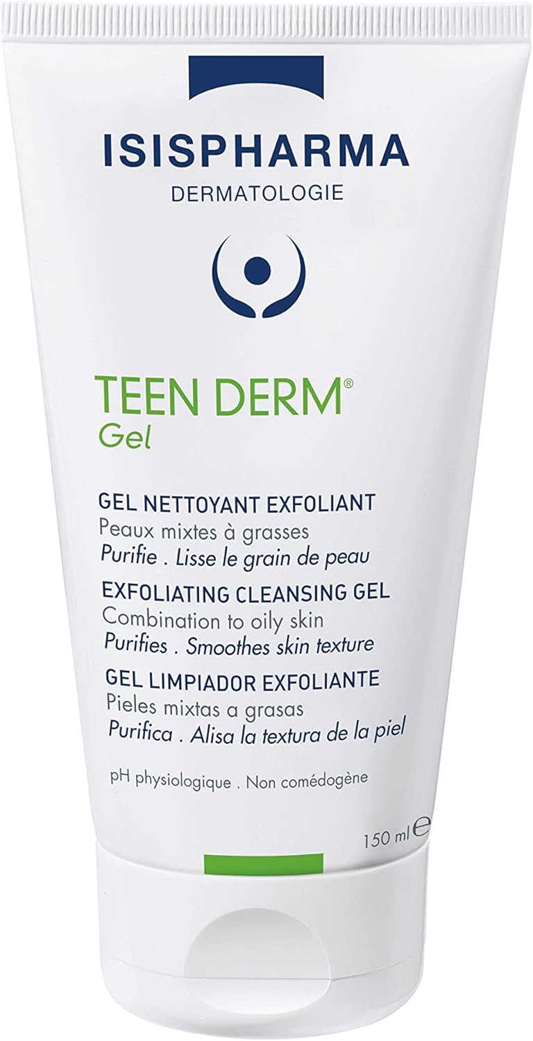 Teen Derm Gel Isispharma de Limpieza con Esferas Exfoliantes.