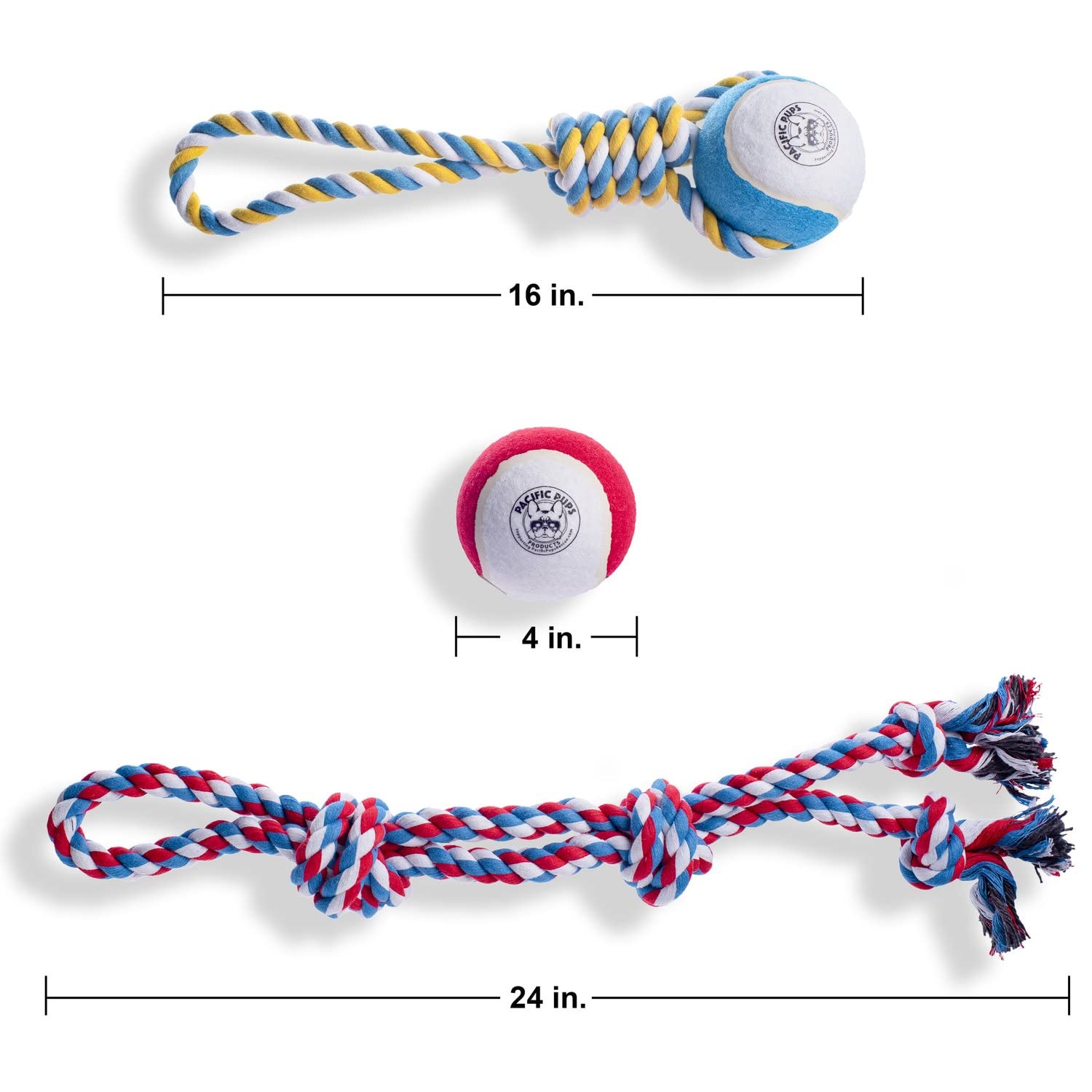 Juguetes para perros grandes – Apoya el rescate de perros sin fines de lucro – Juguetes de cuerda para perros grandes interactivos para aburrimiento – Juguetes de cuerda gigante para razas grandes – Juguetes para perros XL – Pelota de tenis gigante de bús