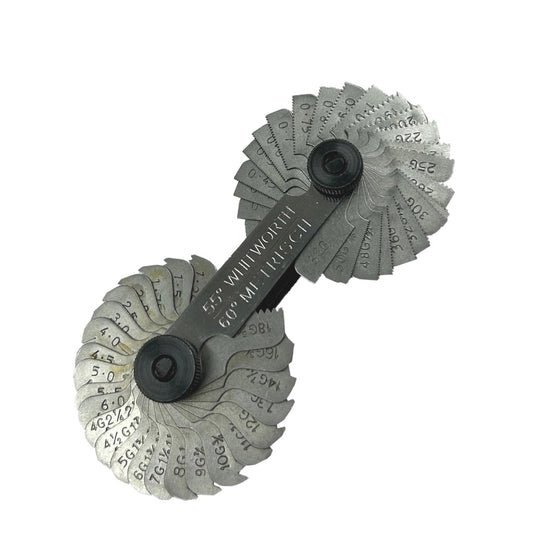 ASSORTS British Whitworth BSW & Tornillos métricos Pernos Medidor de paso de rosca 51 cuchillas