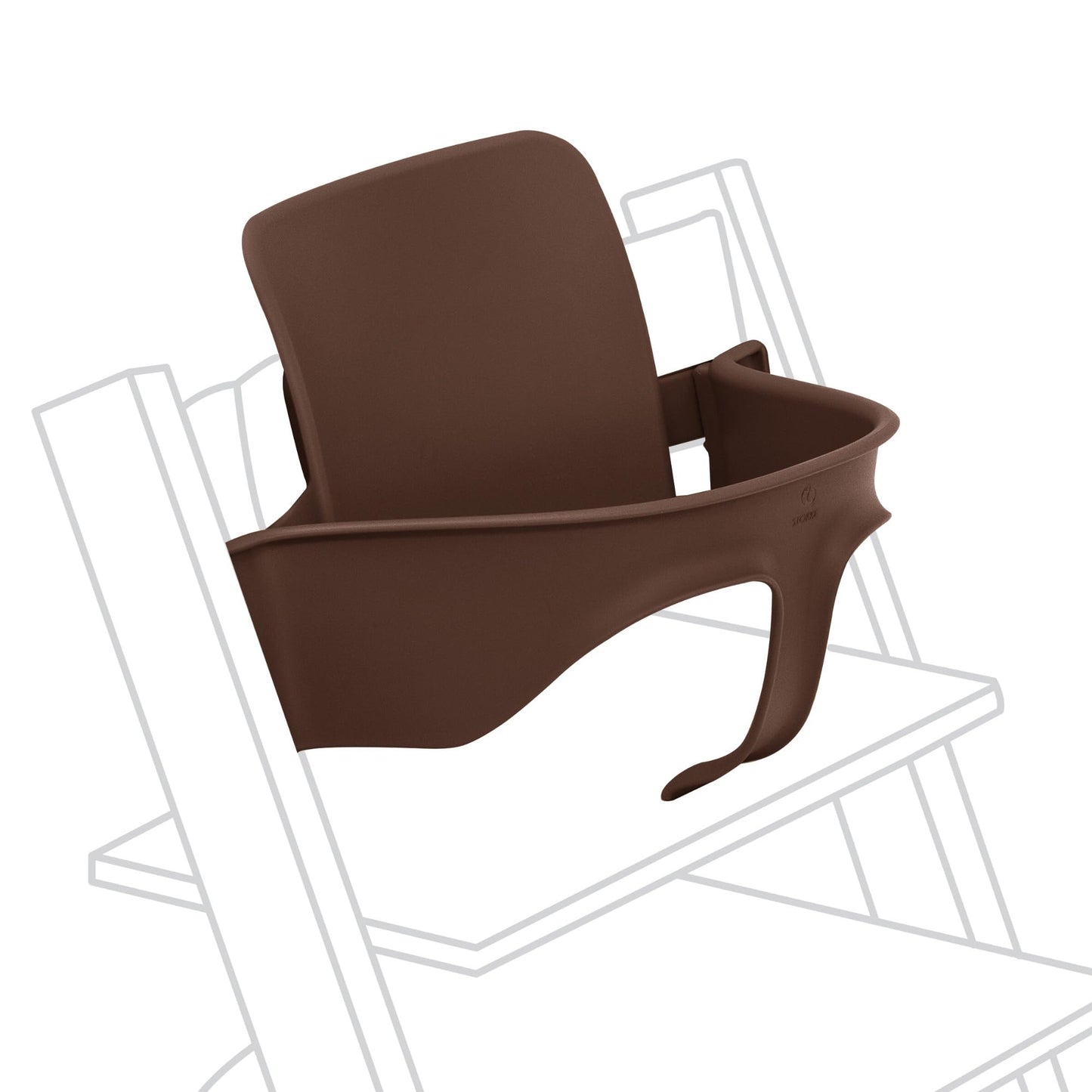 Tripp Trapp Baby Set 2 de Stokke, Edad 6-36 meses - Convierta la silla Tripp Trapp en una cómoda trona (Warm Brwon)