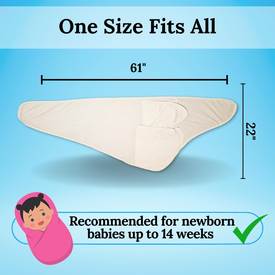 Miracle - Manta para Envolver – Ayuda a tu recién Nacido a Dormir más Tiempo, Saco de Dormir Suave y Seguro para bebés, Manta de Envolver fácil de Usar para un bebé Tranquilo (Rayas Rosas y Grises)