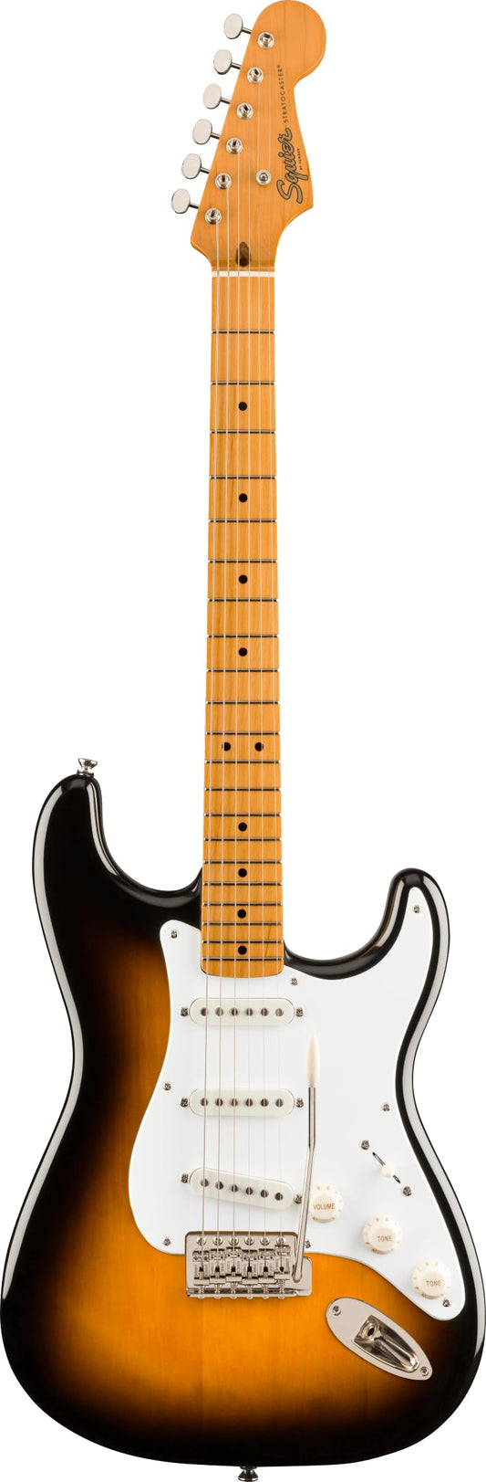 Squier Classic Vibe 50s Stratocaster Guitarra eléctrica, con 2 años de garantía, 2 colores, diapasón de arce