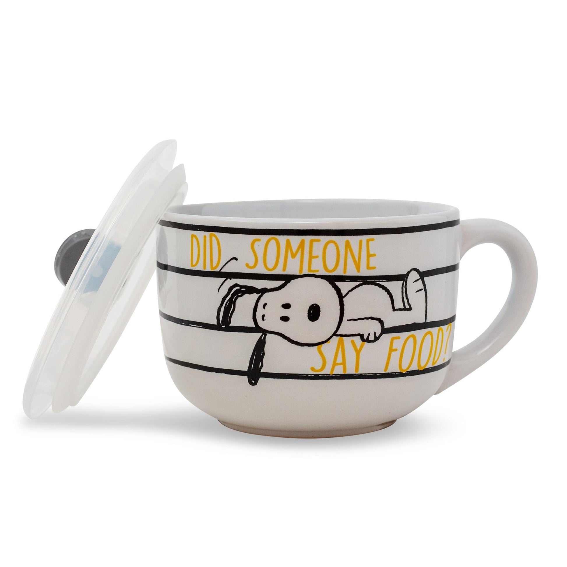 Silver Buffalo Peanuts Squad - Taza de cerámica, 24 onzas, color blanco