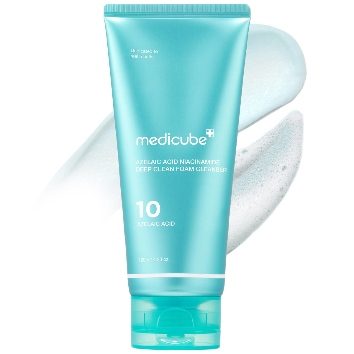 medicube Facial Cleanser Azelaic Acid Whip Cleanser | Soothing Cleansing Foam for Troubled Skin | Ideal for use after spot care, Excess Sebum Control | Niacinamide, Glycerin | Korean Skincare, 4.23 oz