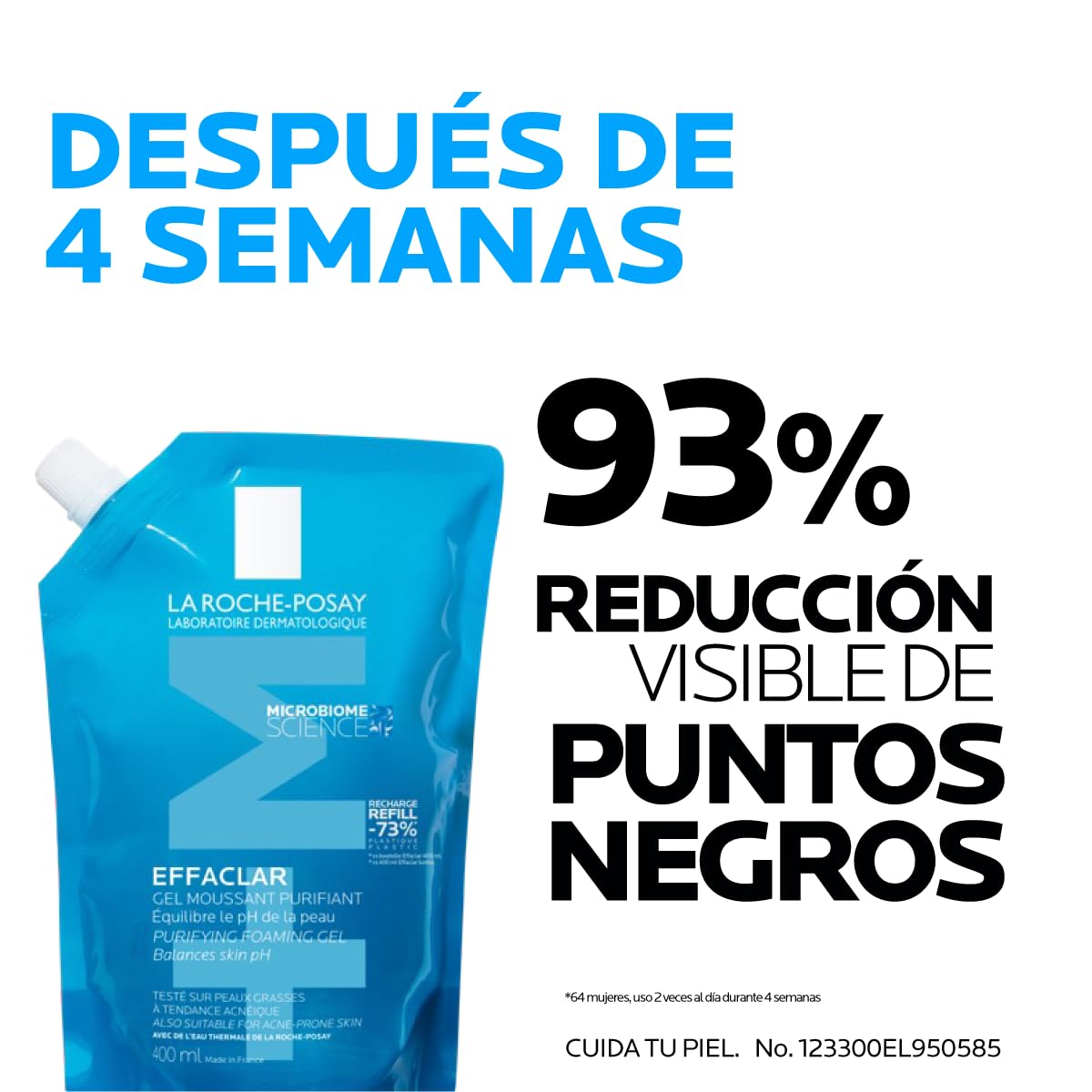 La Roche-Posay Effaclar Gel Purificante +M Refill 400ml