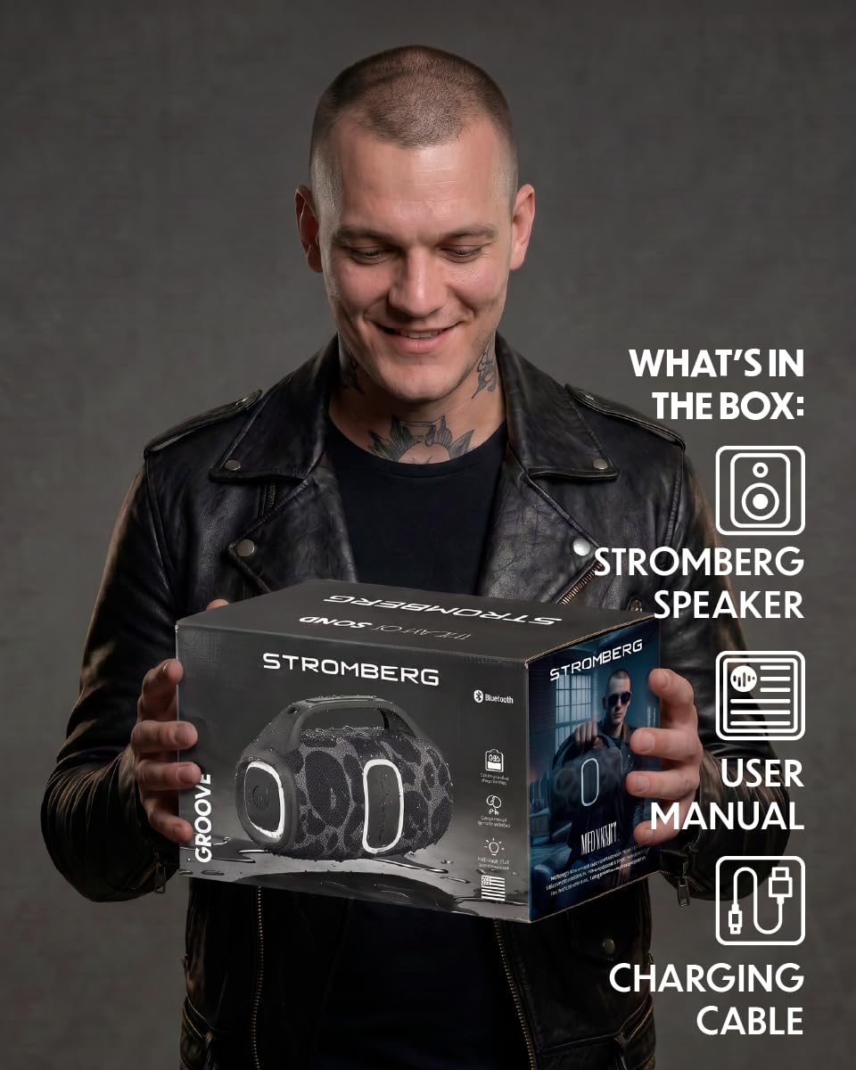 Altavoz Portátil Stromberg Bluetooth 30 W Resistente al Agua Midnight