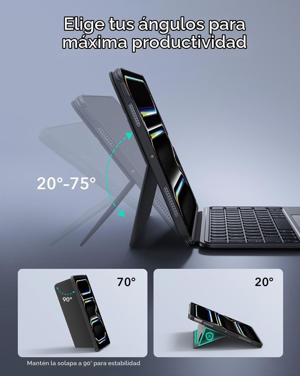 Funda con Teclado ESR iPad Pro 11" Soporte Multiángulo