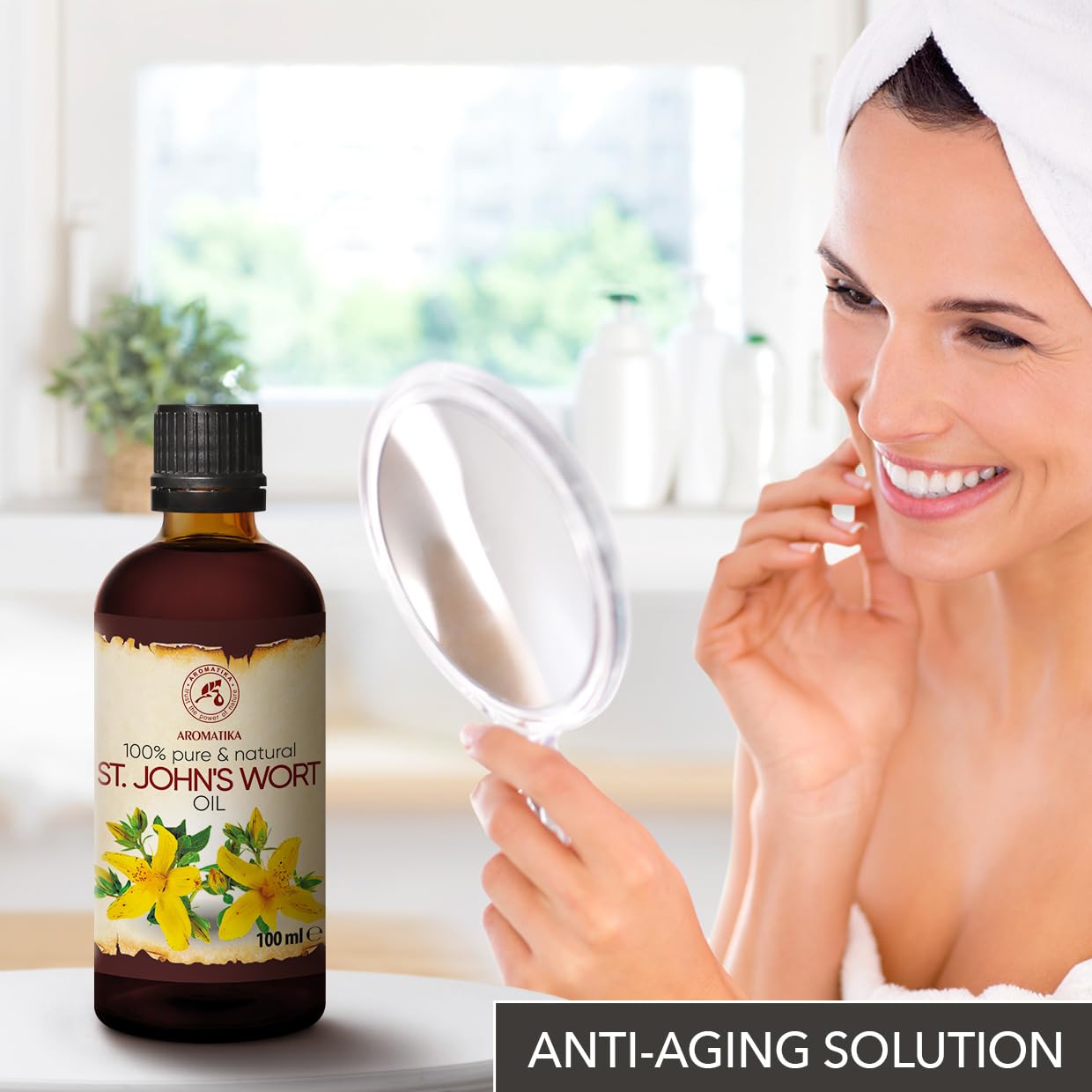 Aceite Orgánico Hierba San Juan para Cuidado Intensivo Piel - Aromaterapia Natural - Envío Rápido y Calidad Premium.