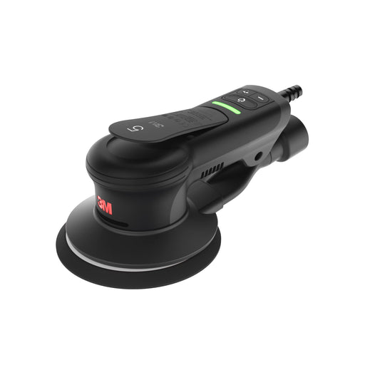 3M Xtract Lijadora orbital aleatoria eléctrica, ergonómica y ligera, ROS, 88762, 5 pulgadas, aspiradora central, órbita de 3/32 pulgadas, motor de 110 V, 350 W, fabricación de metal, carpintería,
