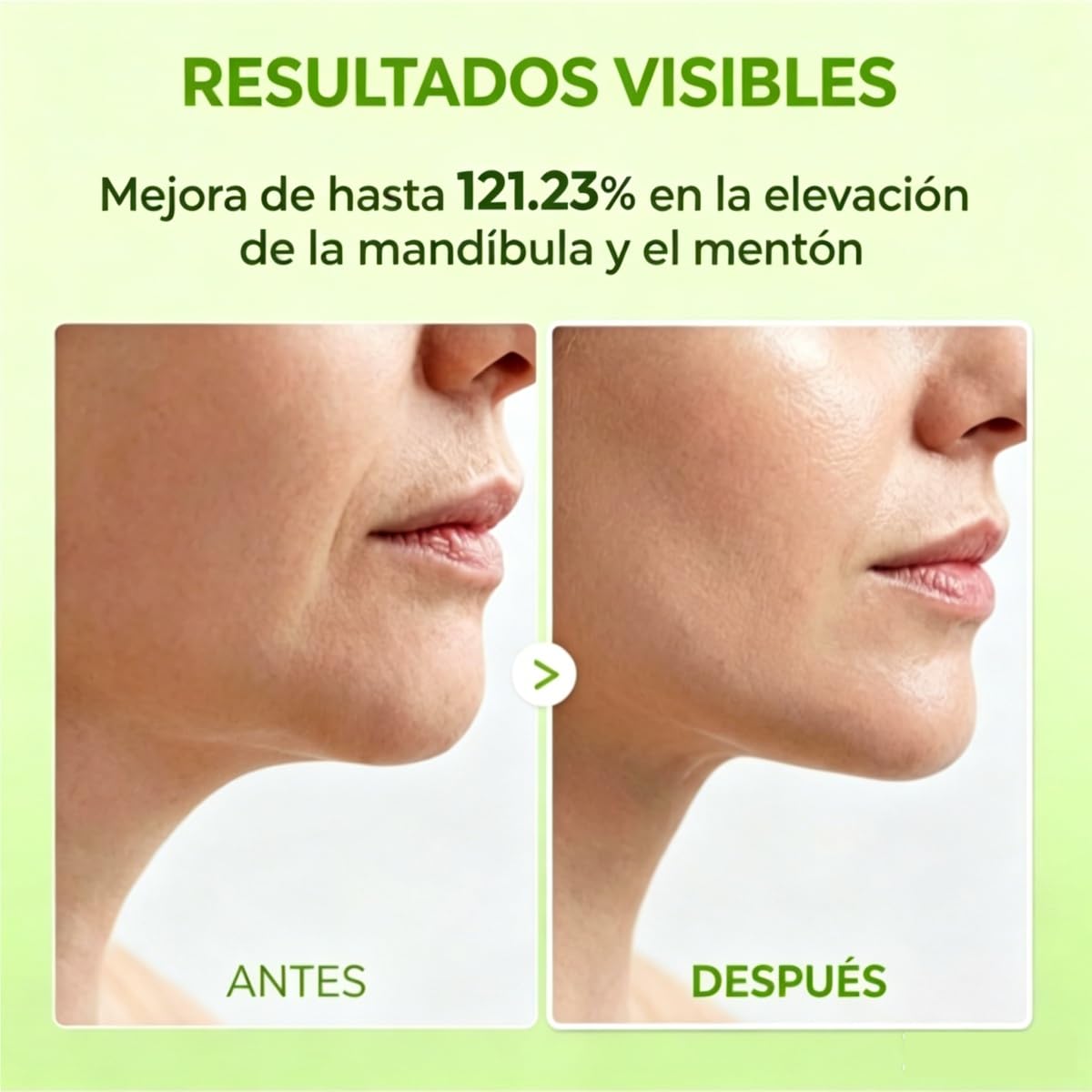 Parche Hidrogel Orejero V‑Line para Papada y Mandíbula, Efecto Frío Reafirmante, Hidratante para Contorno Facial, 4 Piezas