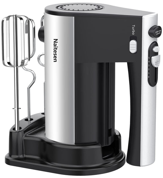 Mezclador de Mano Eléctrico 600 W 10 Velocidades Potente con Turbo para Cocina