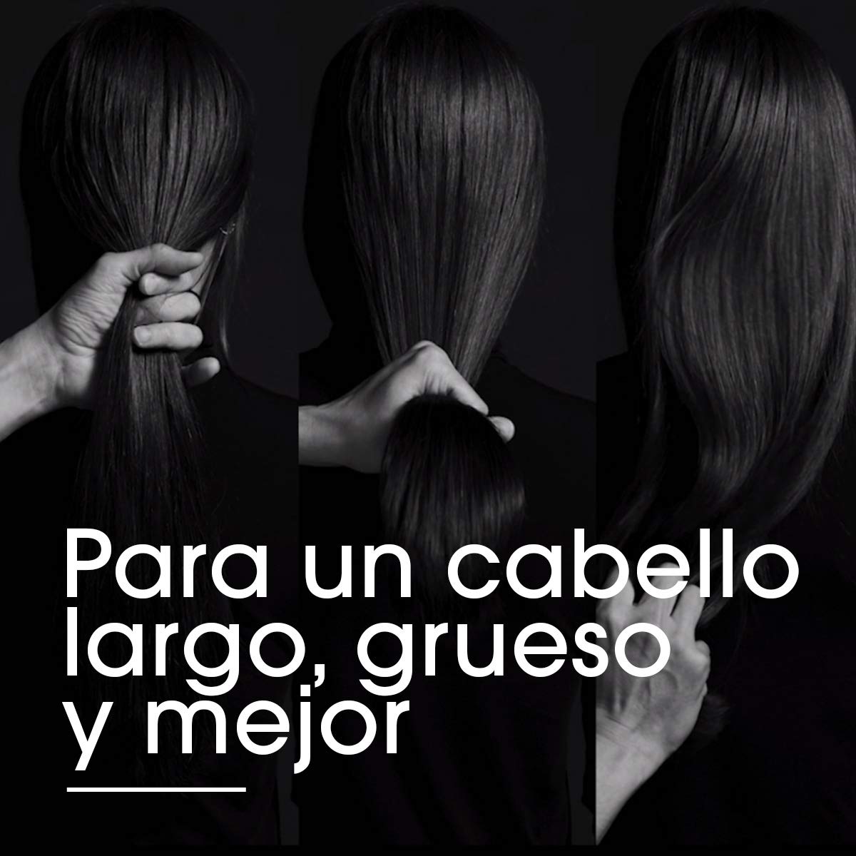 Mascarilla Tratamiento L'Oreal Professionnel Negro Engrosadora para un Cabello Más Largo y Saludable