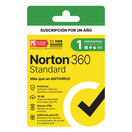 Norton Antivirus 360 Standard 10gb 1 Dispositivo 1 Año