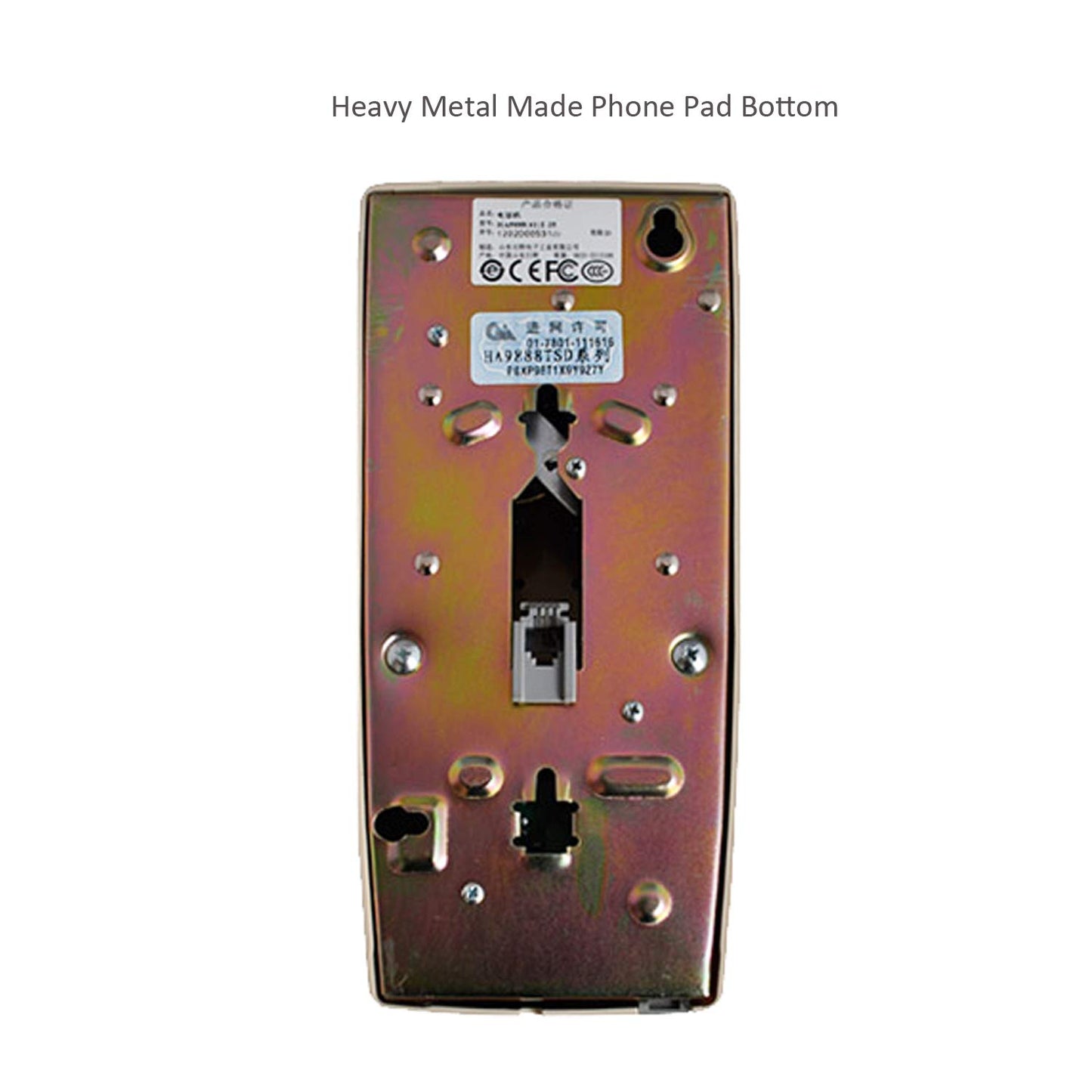 TelPal Teléfono analógico de pared con cable, teléfono fijo clásico con cable montado en la pared, teléfono fijo clásico extra fuerte con control de volumen del auricular, requiere conector de montaje en pared