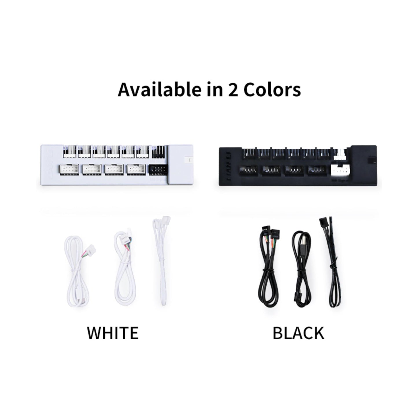 Lian Li Universal USB & PWM Hub de ventilador, driver de ventilador con 4 cabezales USB, 6 puertos de ventilador, montaje magnético, 5 V/4 pines, compatibilidad de carcasa universal para PSU/placa