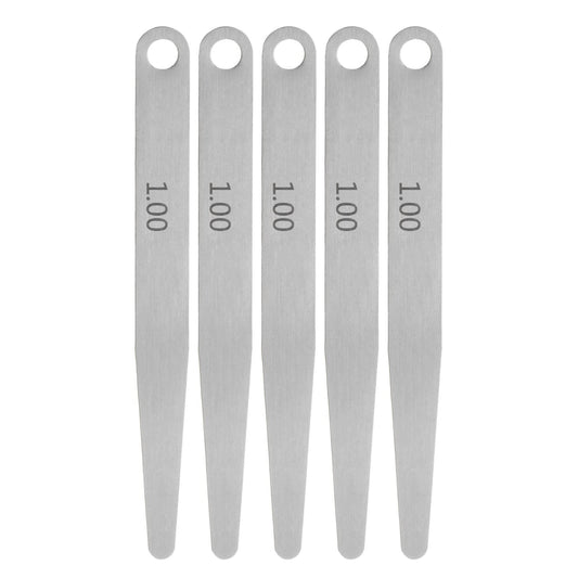HARFINGTON 5uds Galga Grosores 1,0mm Grosor Calibre 65MN Acero Métrica Brecha Herramienta Medición, Hoja Única